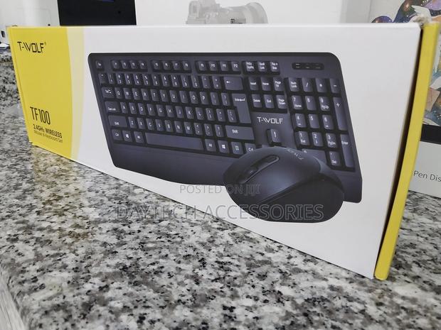 T-Wolf 2.4g Wireless Keyboard and Mouse Set Combo - thumbnail 2