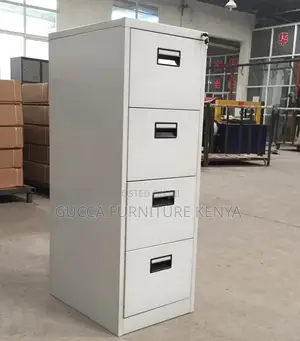 Cabinets:4-Drawer Metallic Storage Furniture for Executives