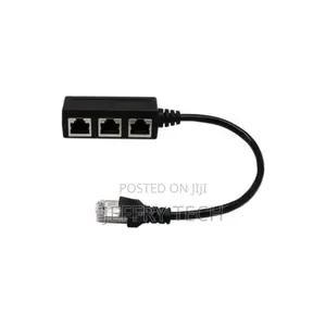 1 Male to 3 Female Port Ethernet Connector Splitter