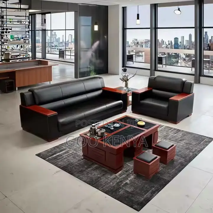 Office Sofa ; Executive Leather Sofa for Living Room