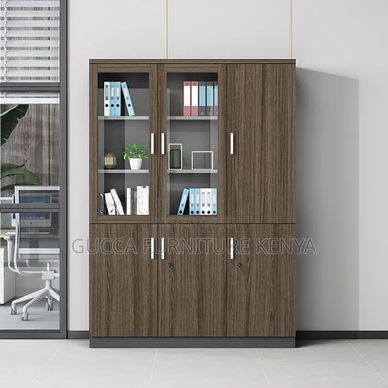 Cabinets:3-Door Executive Display Wooden Filling Cabinet