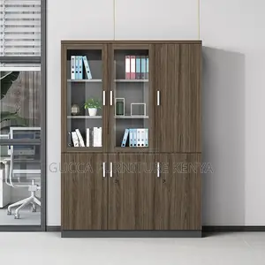 Cabinets:3-Door Executive Display Wooden Filling Cabinet