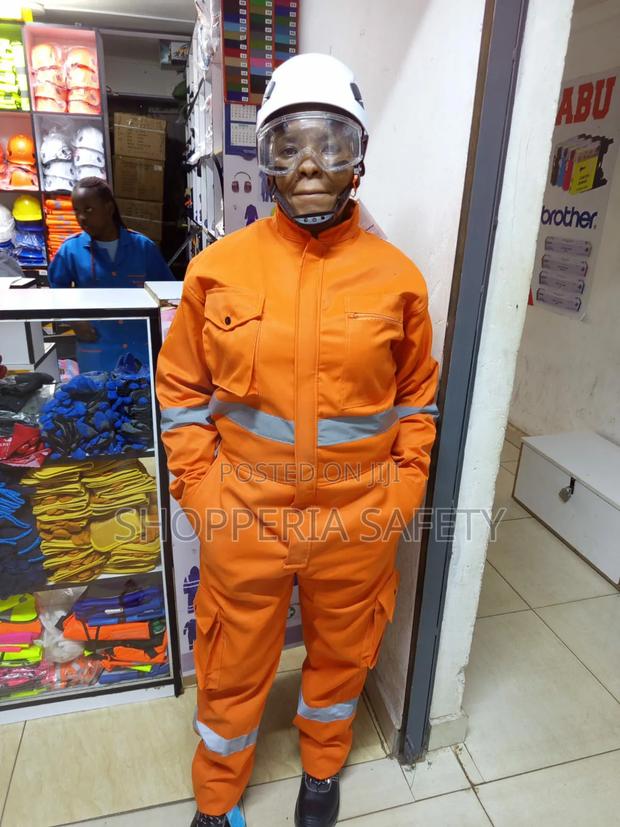 Orange Reflective Cargo Overall - main view