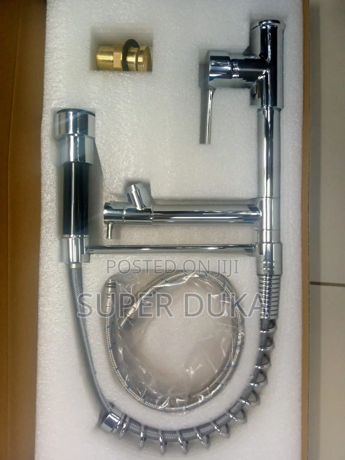 Hot Water Mixer Tap.Silver Brimix Sink Pull Out
