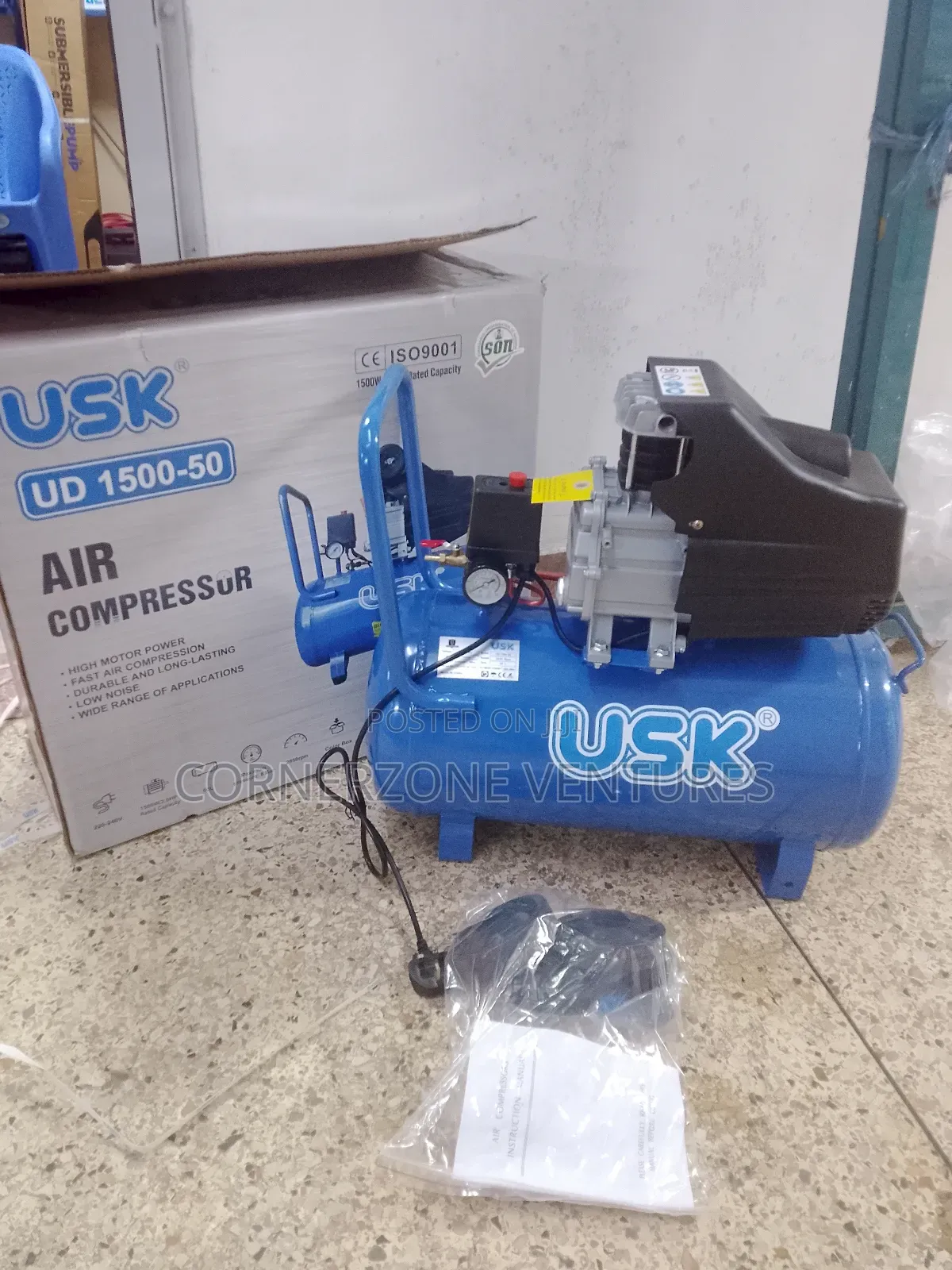 1500w Electric Usk 50l Air Compressor