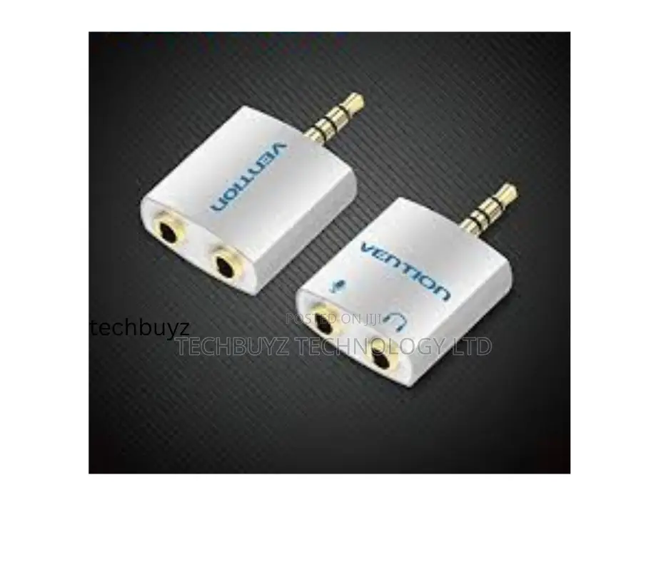 Vention 4 Pole 3.5mm Male to 2*3.5mm Female Converter