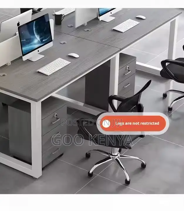 Office Desk ; 4-Way Open View Workstation Desk