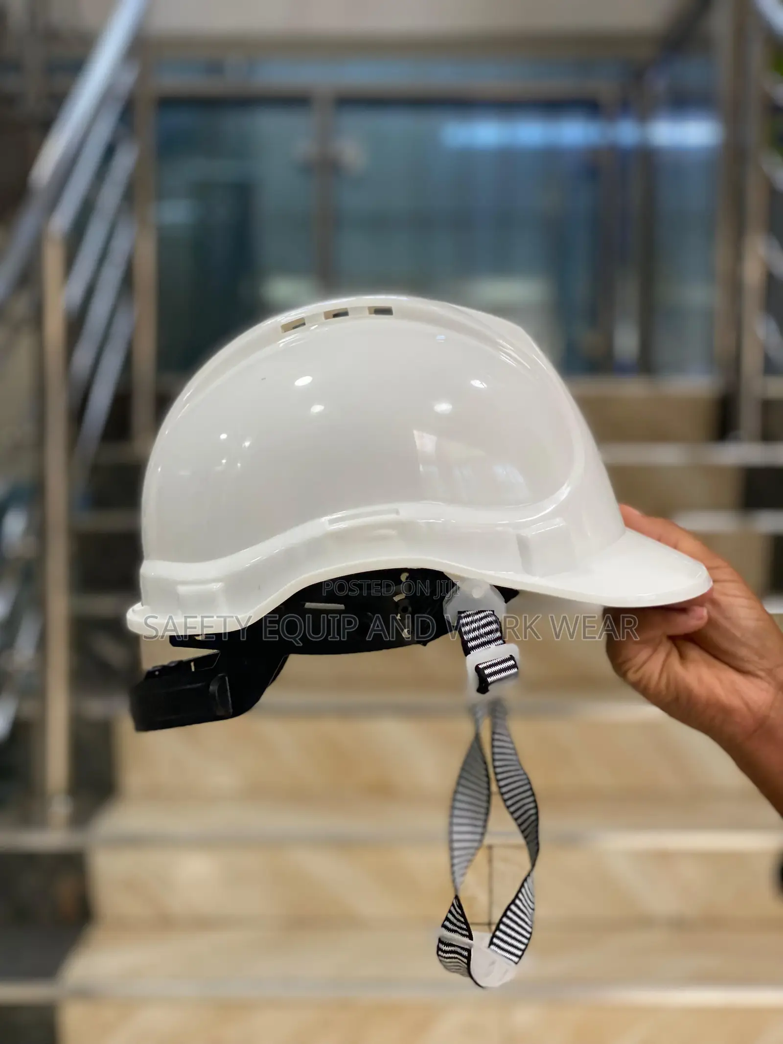 Heavy Duty Helmet In White .