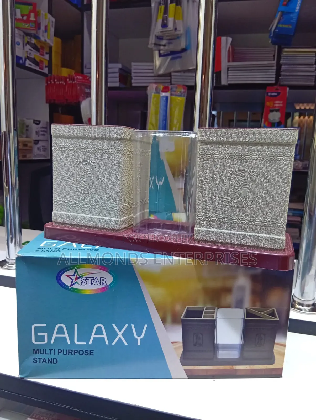 Pen Holder (Plastic)- Galaxy Multipurpose Stand