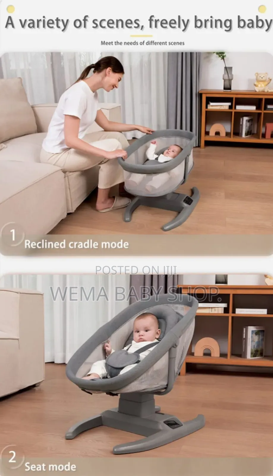Mastela H Multi-Motion Electric Baby Cradle/Swing