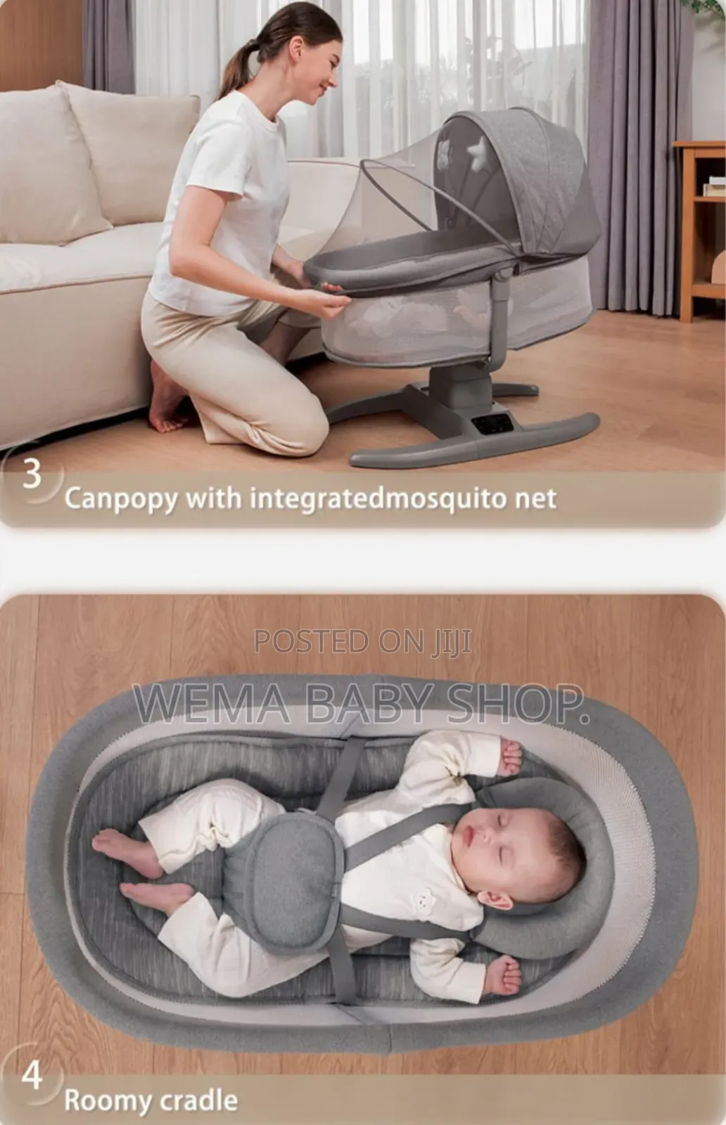 Mastela H Multi-Motion Electric Baby Cradle/Swing