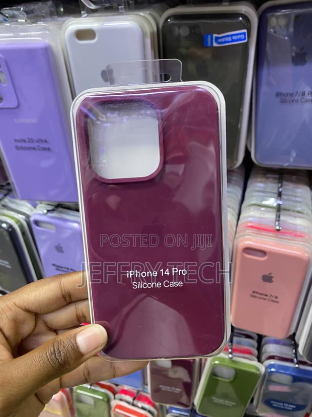 Mkeke for iPhone 14 Pro Liquid Silicone Phone Case-Burgundy