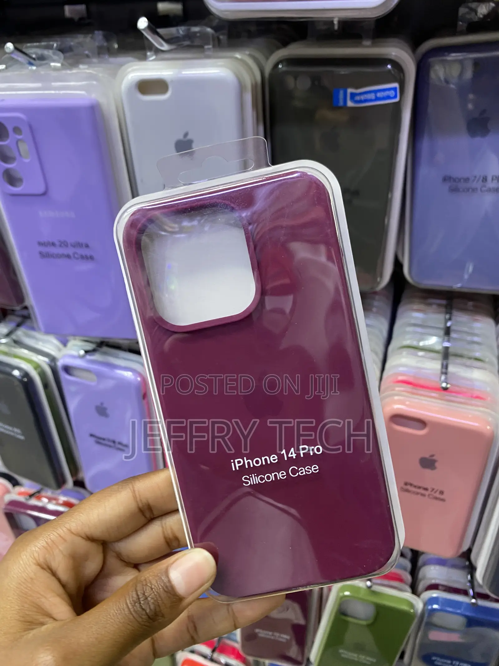 Mkeke for iPhone 14 Pro Liquid Silicone Phone Case-Burgundy