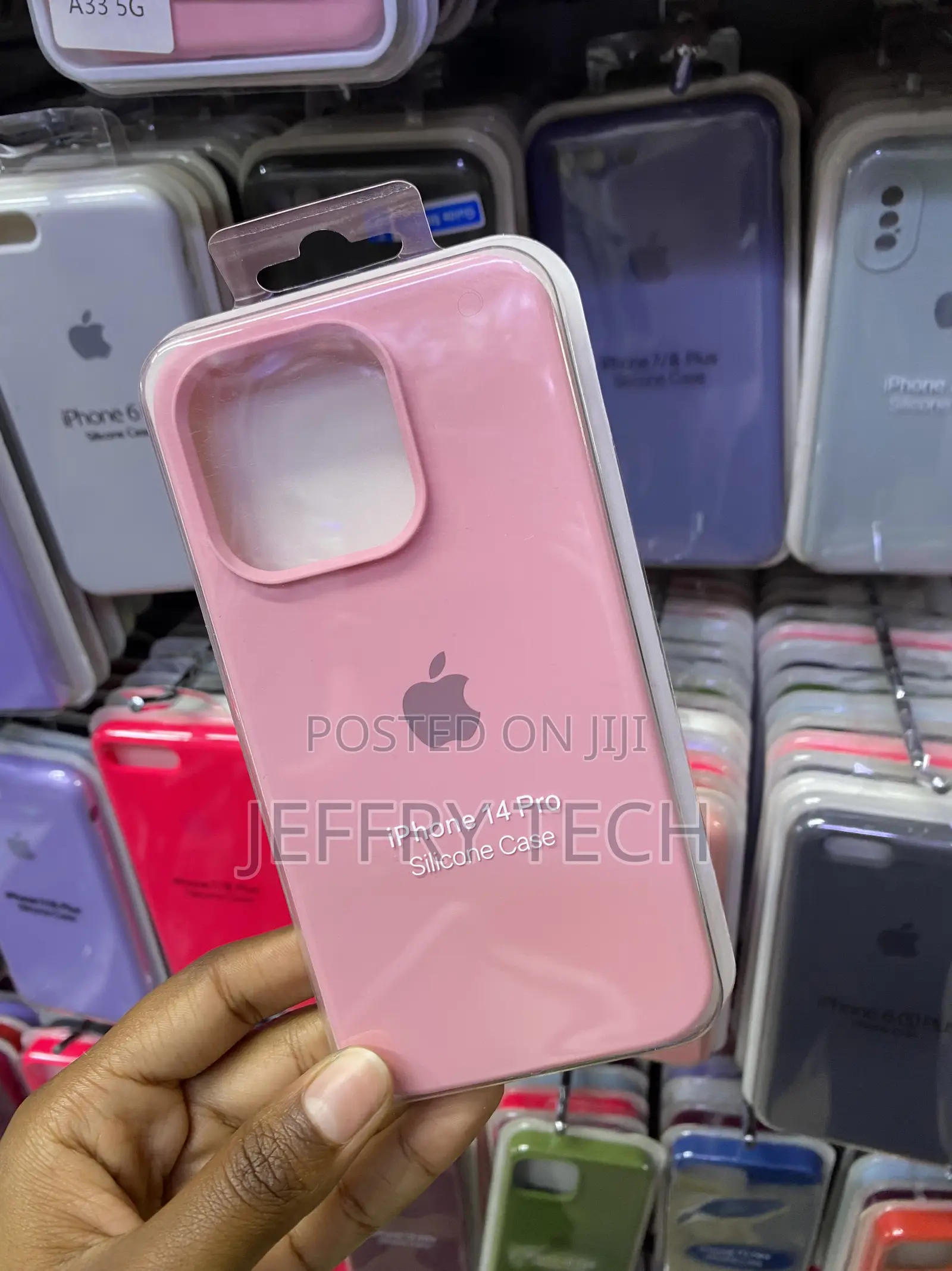 Aucan Liquid Silicone Case for iPhone 14 Pro Shockproof-Pink
