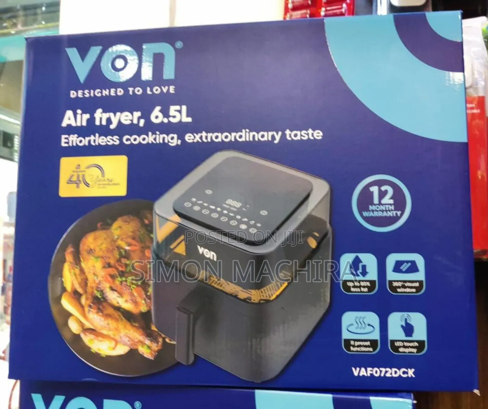 6l Digital Von Airfryer Vaf072dck