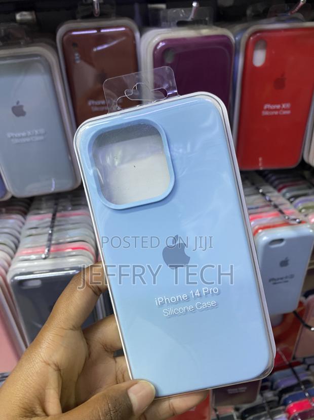 Lookseven for iPhone 14 Pro Silicone Tpu Rubber Case-Blue - thumbnail 2