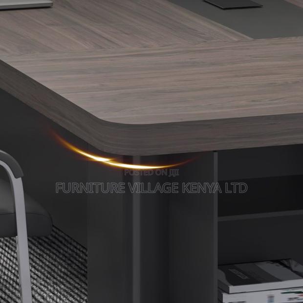 Office Table: Large Solid Wood Meeting Table – Seats 12-14 - thumbnail 2
