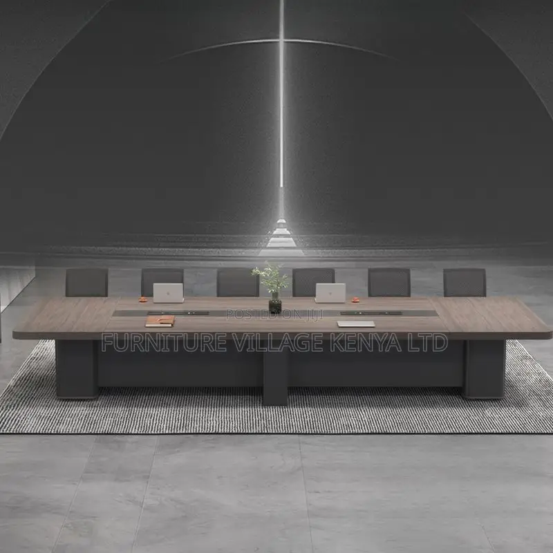 Office Table: Large Solid Wood Meeting Table – Seats 12-14