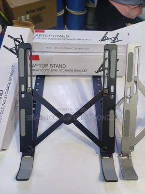 Black Metallic Laptop Stand - main view