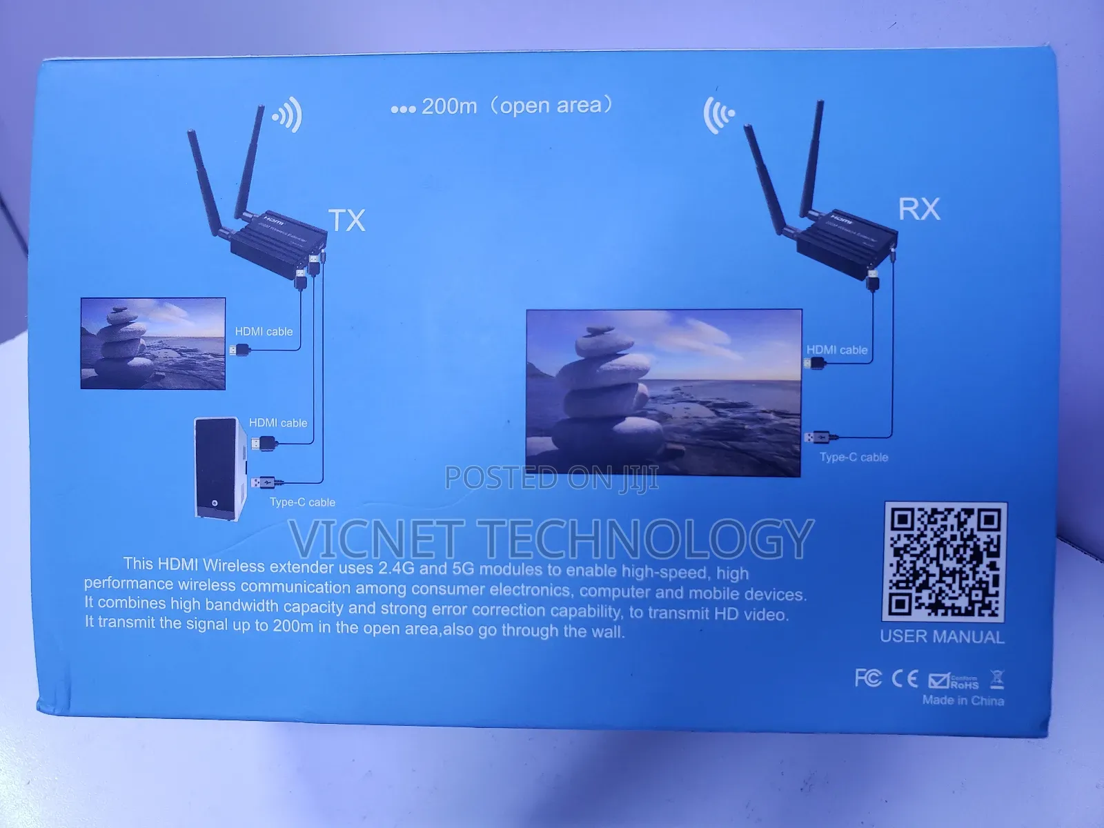 1080p Full Hd 200m Powered Wireless Hdmi Extender