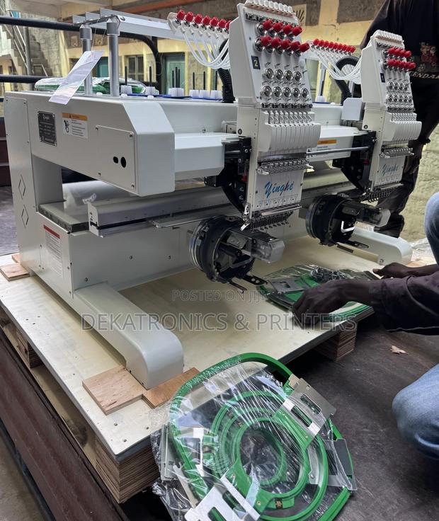 High-End Two Head Embroidery Machine 9 Needles - main view