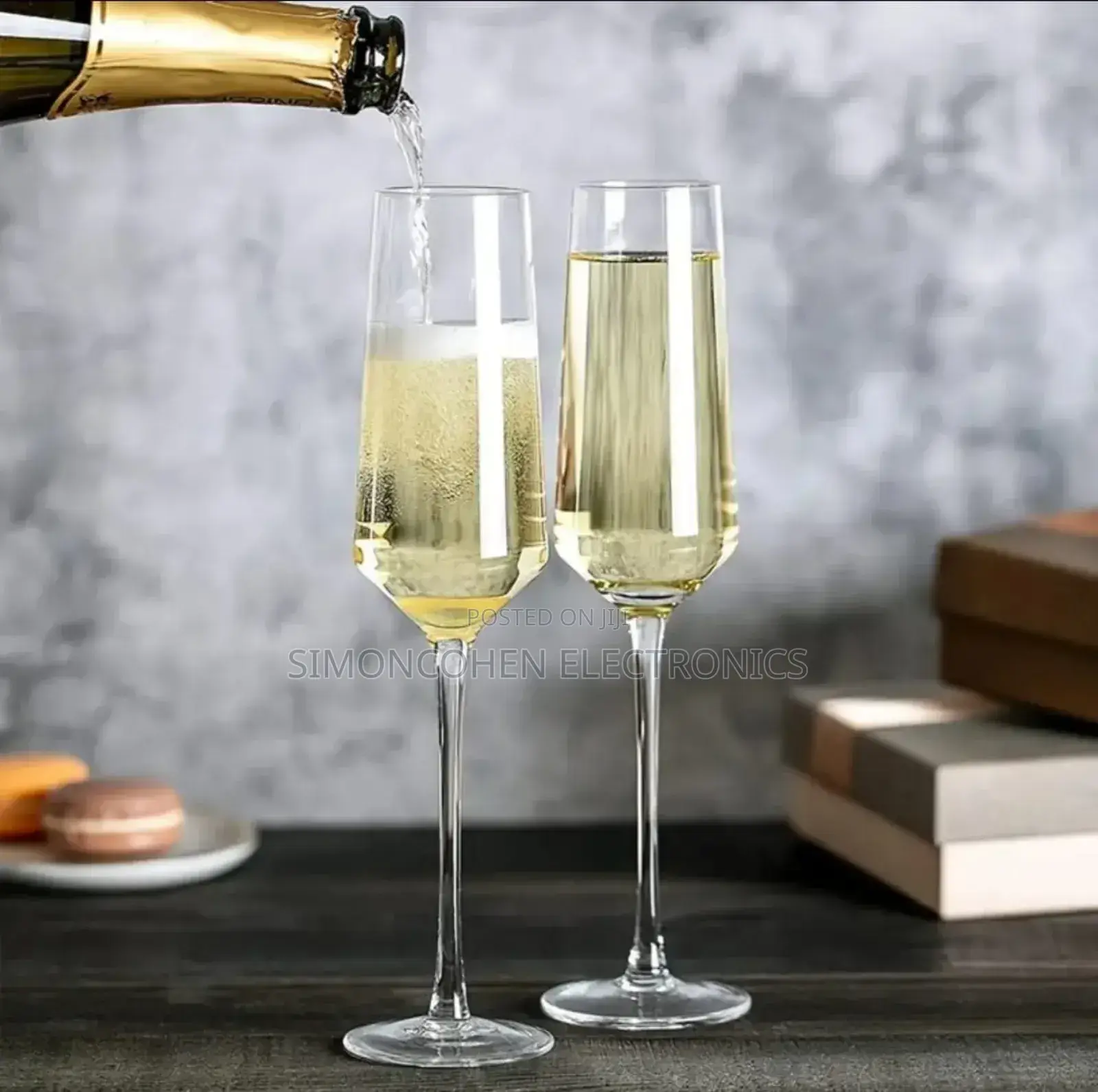 6pcs Luxury Crystal Champagne Glasses