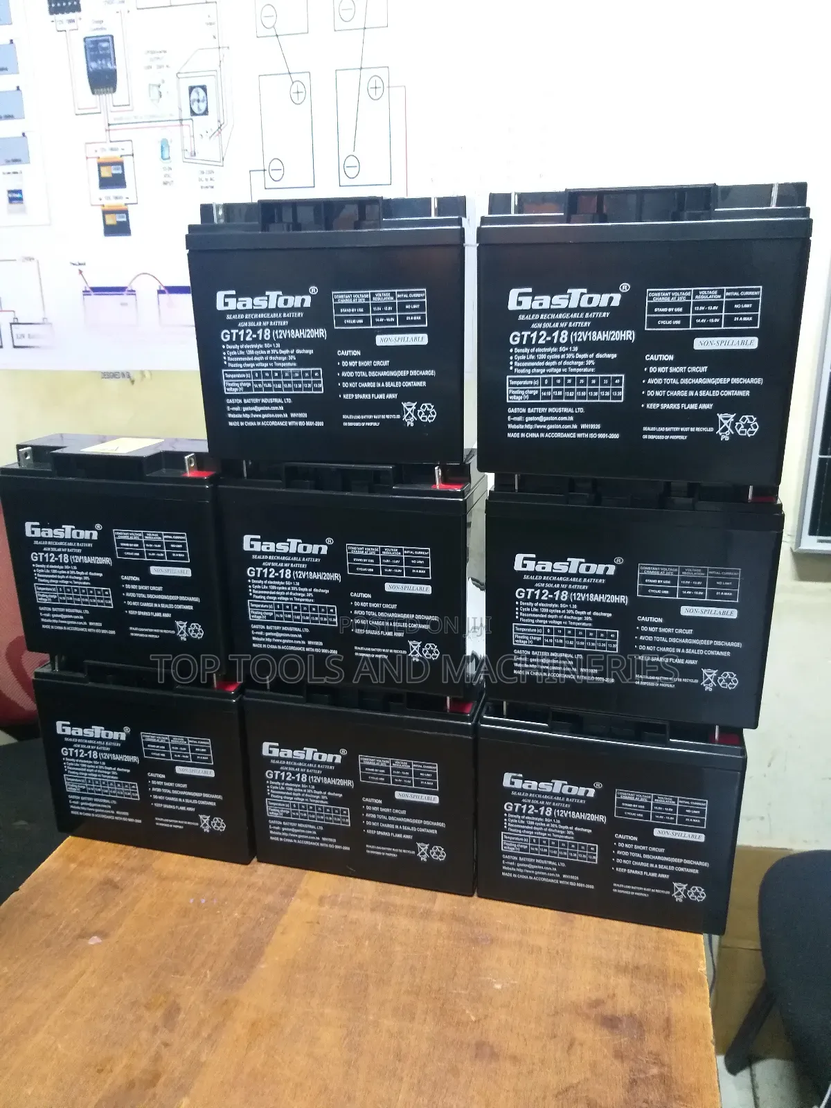 Gaston 12v 18ah Maintenance Free Rechargeable Ups Battery