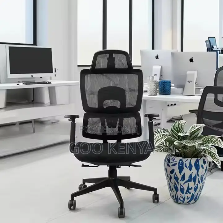 Office Chair ; Ergonomic Chair With Adjustable Headrest