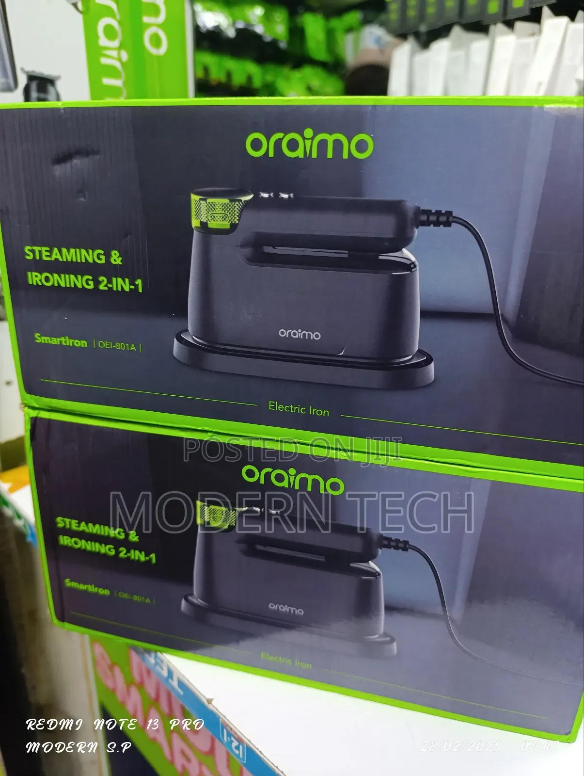 Oraimo Smartiron 1740w Smart Electric Iron