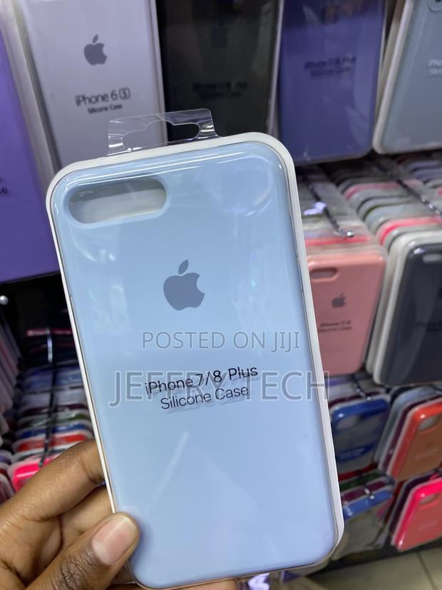 Symoo iPhone 8 Plus and 7 Plus Liquid Silicone Case-Blue - thumbnail 2