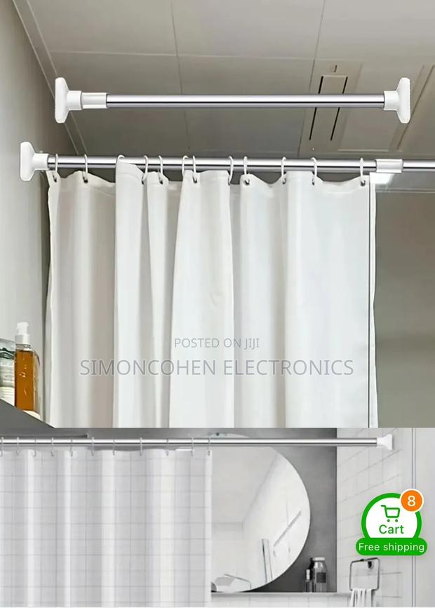 Multipurpose Extendable/Adjustable Telescopic Rod - thumbnail 3