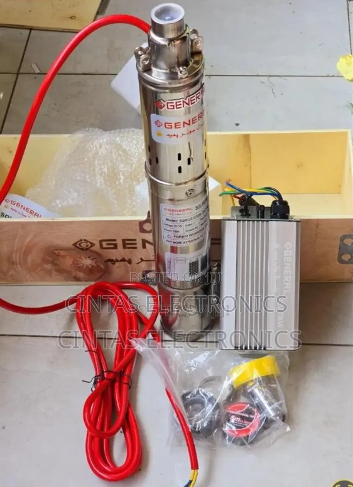 Solar Water Pump 750watts 125m Head With Control Box.