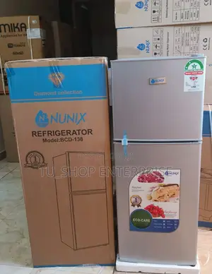 Nunix 138 Litres Large Capacity Single Door Fridge -Silver