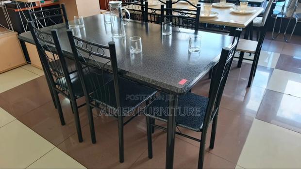 6- Chairs Black Dining Set