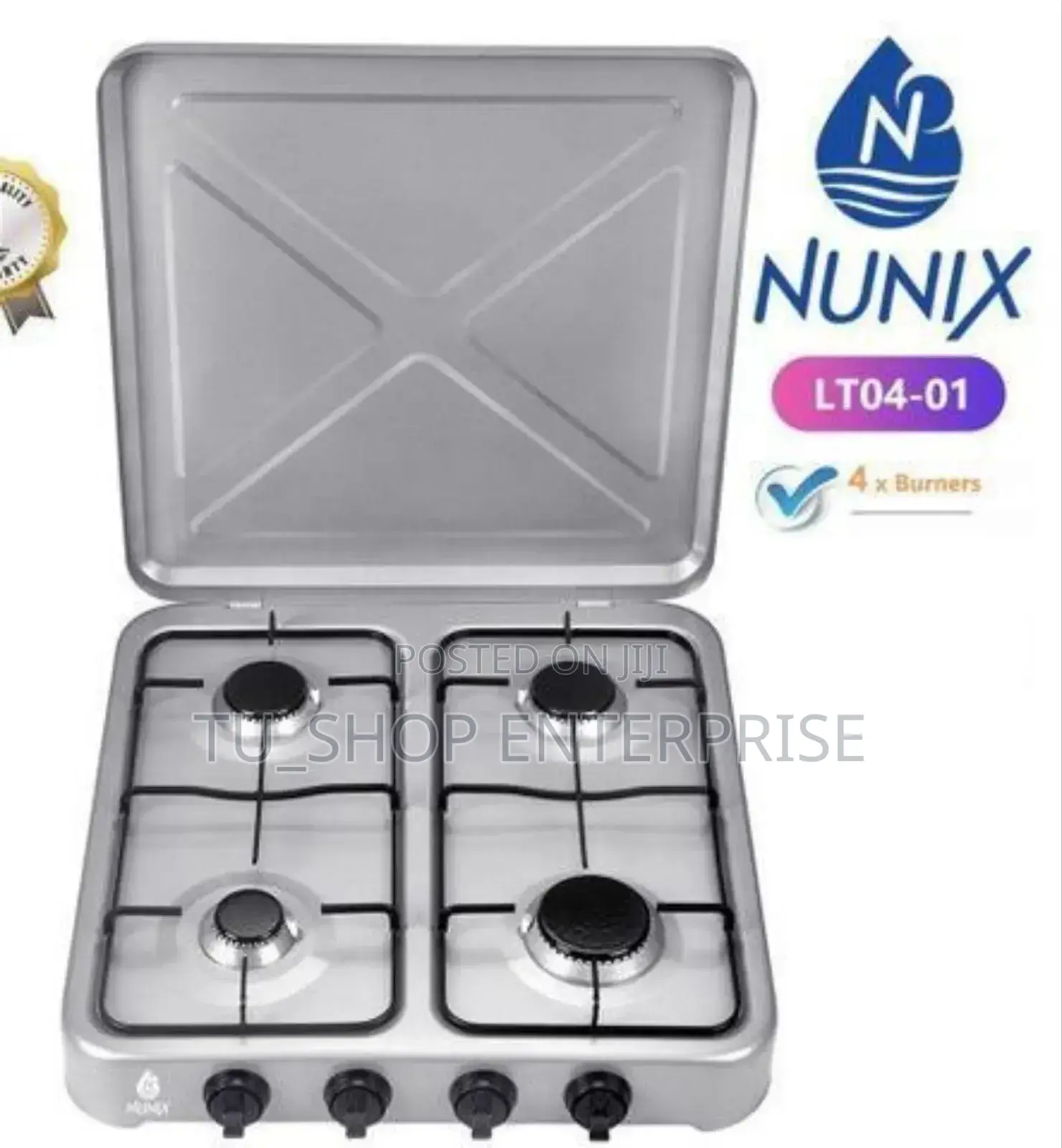 Cooker##Nunix Full Gas 4 Burner Table Top Cooker