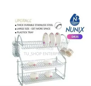 Dish Rack - 3 Tier + Drain Board Nunix!