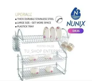 Nunix! Nunix Dish Rack - 3 Tier + Drain Boar