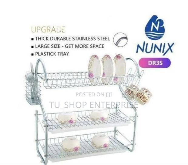 Nunix! Nunix Dish Rack - 3 Tier + Drain Boar