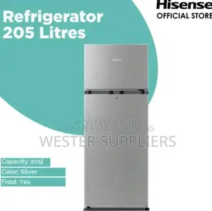 Hisense Frideg 205 Liters Frost Silver Double Door