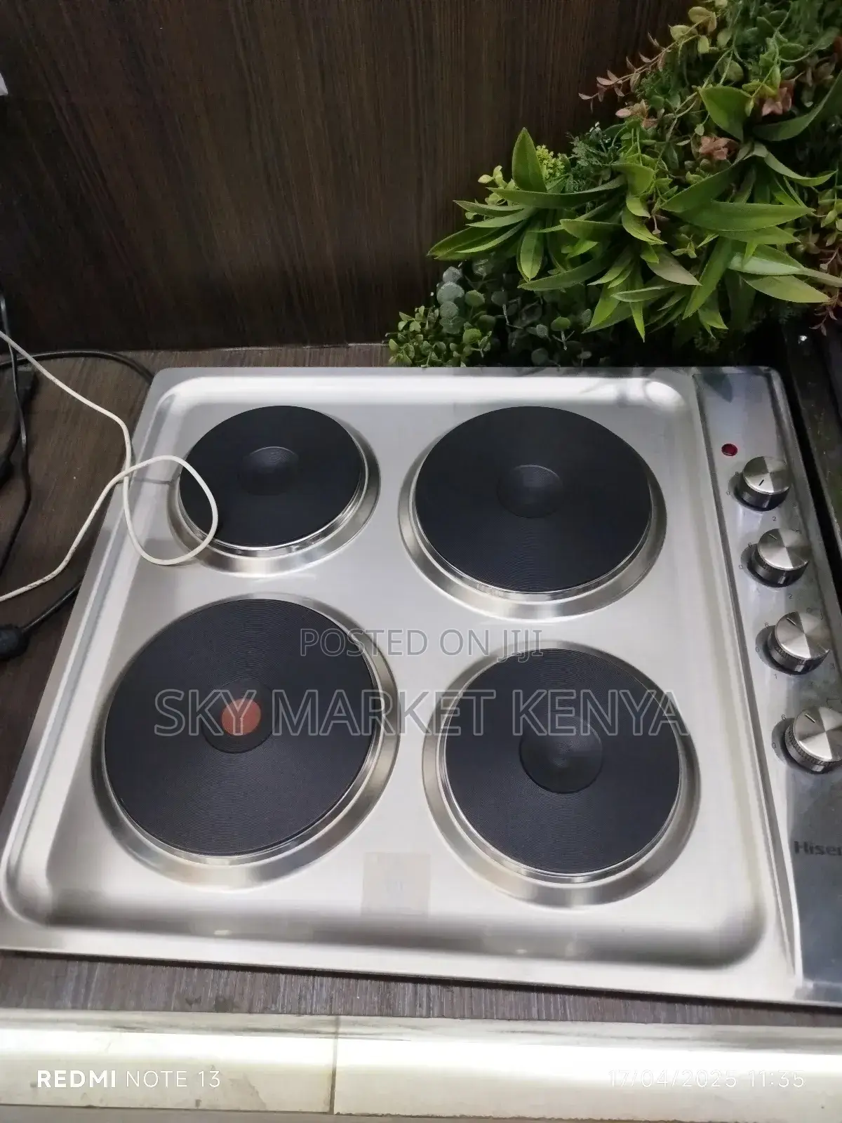 Hisense H60stes 4 Electric Hob – Stainless