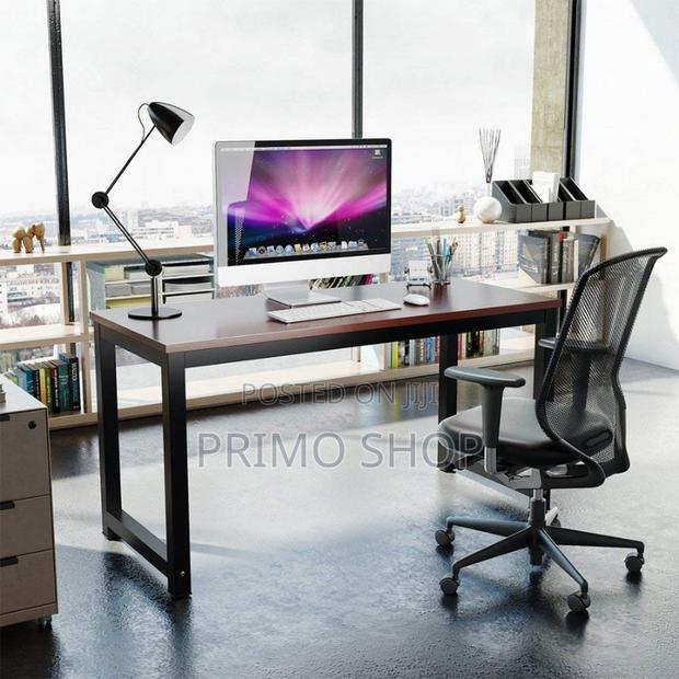 Office Desk; Sturdy Material Aesthetic Office Computer Desk - thumbnail 7