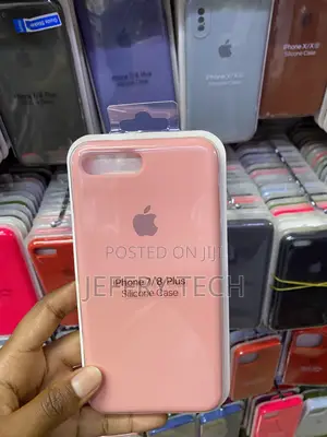 Anuck iPhone 8 /7 Silicone Gel Rubber Case-Pink