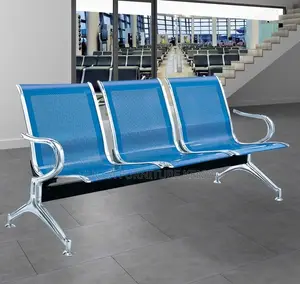 Benches: Hospital Waiting Room Metallic Bench for 3-User