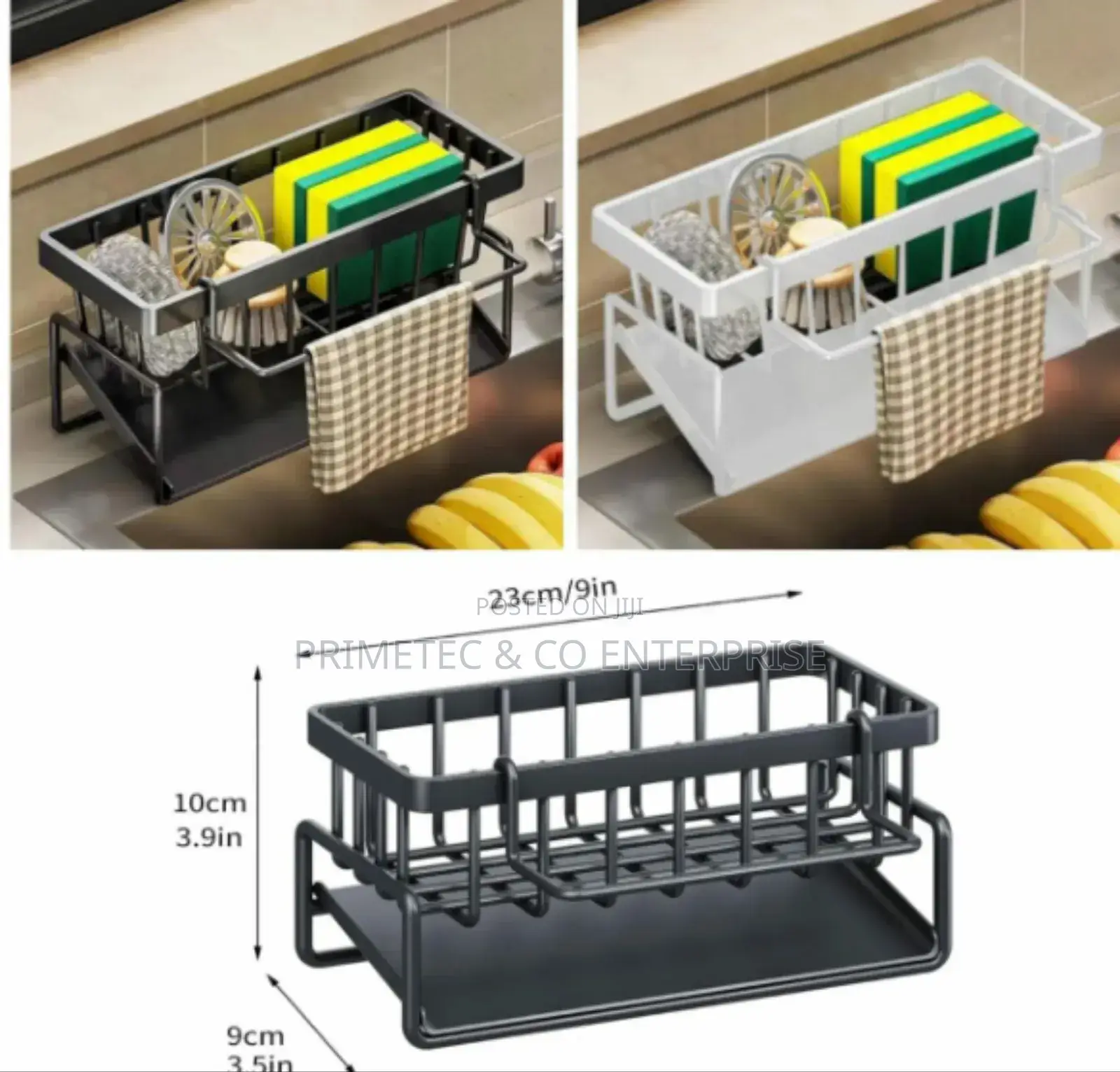 Sink Caddy With Towel Holder
