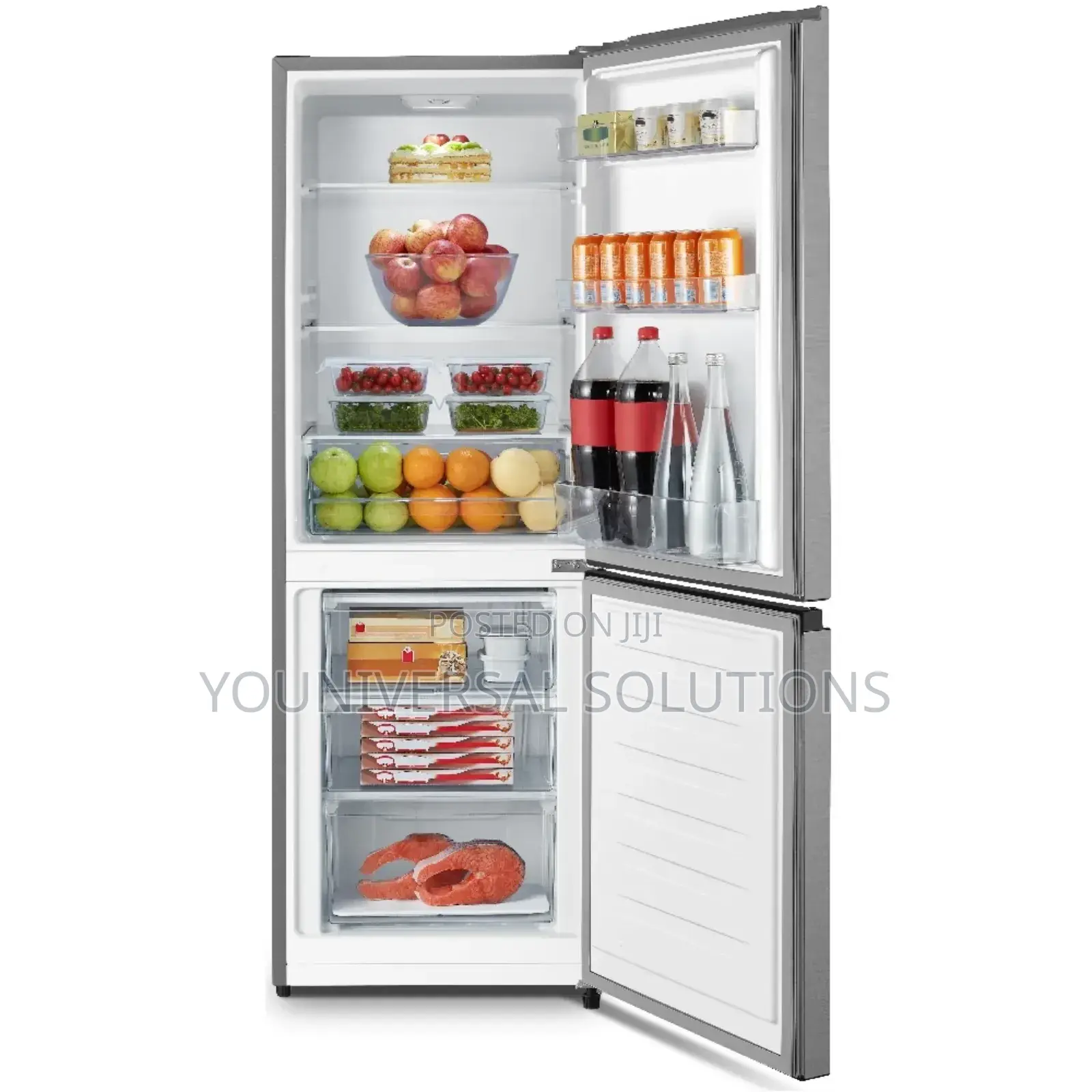 Hisense Fridge 230ltrs Bottom Freezer Fridge Silver