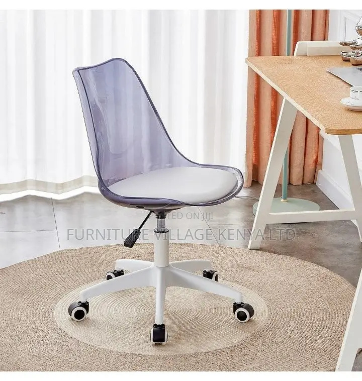 Office Chair:Minimalist Clear Eames Desk Chair With Swivel