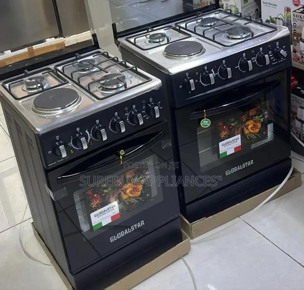 Globalstar Black 50*55 Jet 3+1 Standing Cooker With Oven