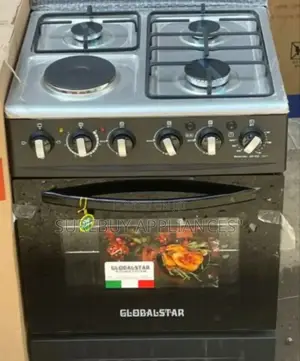Black 60*60 Globalstar Jet 3+1 Standing Cooker With Oven