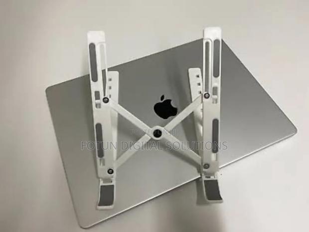 Adjustable Steel Laptop Stand–Strong Build Withairflowdesign - main view