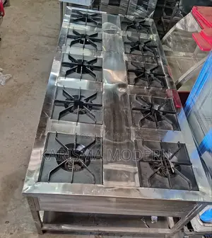 Ten Burner Cooker Available Stainless Steel